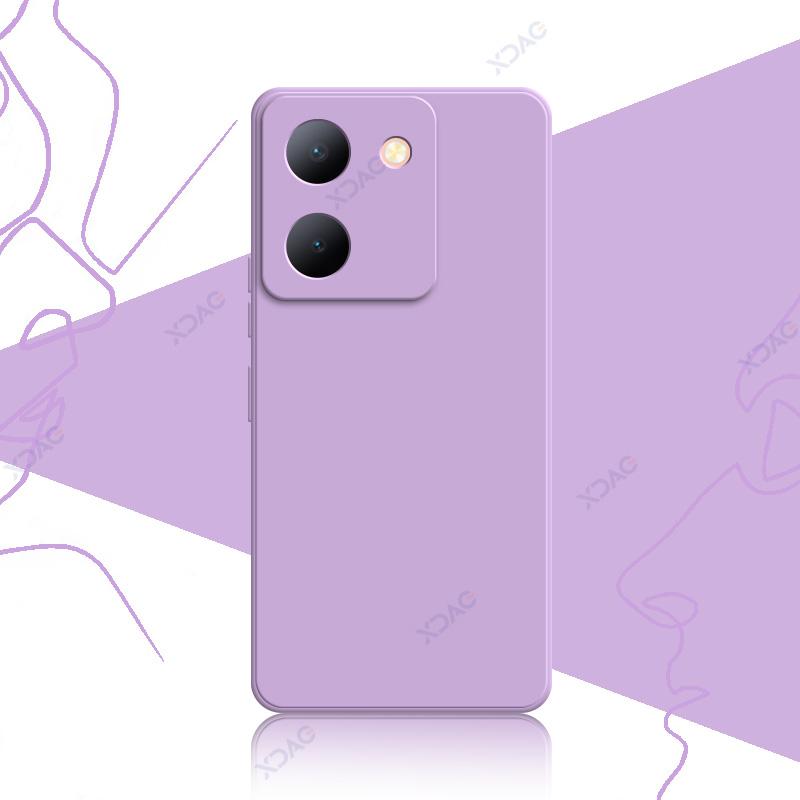 Роскошные квадратные жидкие силиконовые чехлы для VIVO Y36 V2247 4G V2248 5G 6.64" VIVOY36 360 мягкие чехлы для телефонов водонепроницаемые сумки