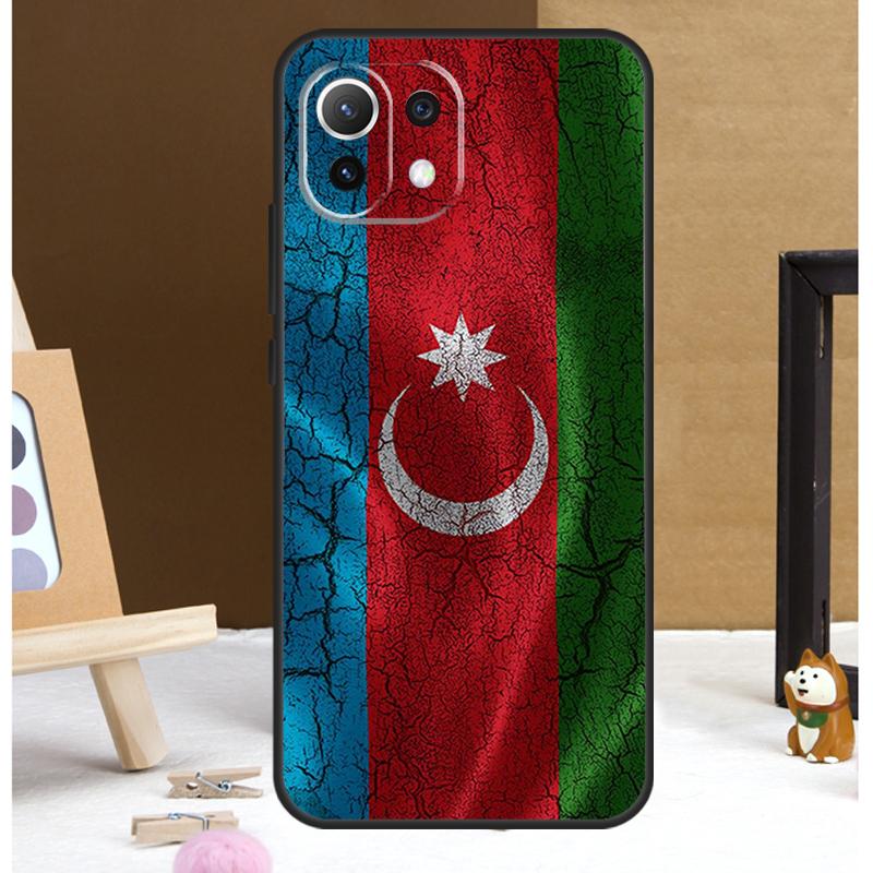 Чехол Флаг Азербайджана Для POCO M6 X3 X5 X6 Pro F3 F5 M5s Чехол Для Xiaomi 13T 12T 11T 14 Pro 12 13 Lite Чехол