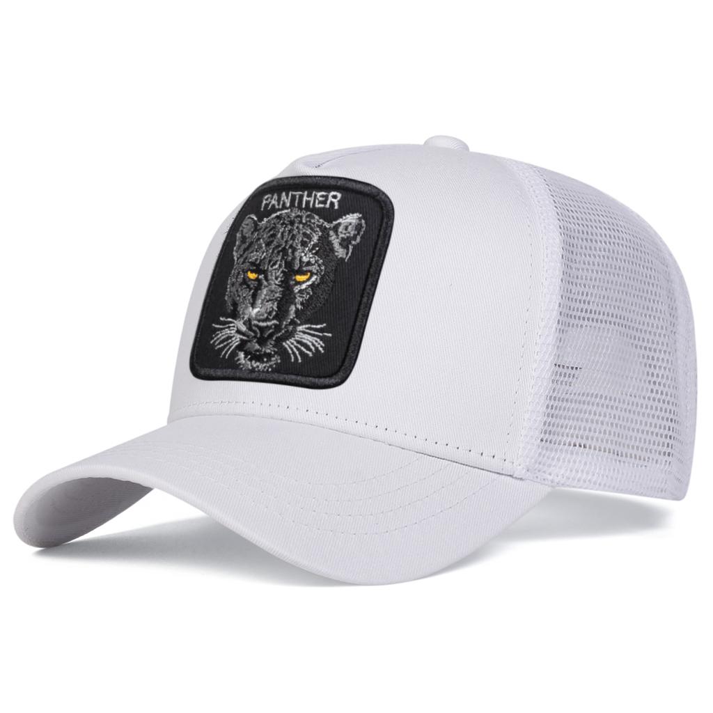 Unisex PANTHER Embroidery Baseball Net Caps Spring and Summer Outdoor Adjustable Casual Hats Sunscreen Hat