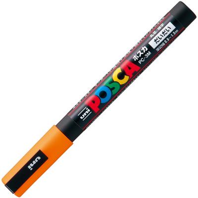 Mitsubishi Pencil Uni Posca Маркер Fine Round Набор из 10 штук Водобазовые ручки, Наконечник, Оранжевый, PC3M.4,