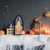 Round/Wave Ghost Hologram Mirror USB Holographic Mirror Decor Haunted House Prop  Halloween Party