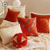Homlly Orangey Printed Pillow Cushion Cover (X2PCS)