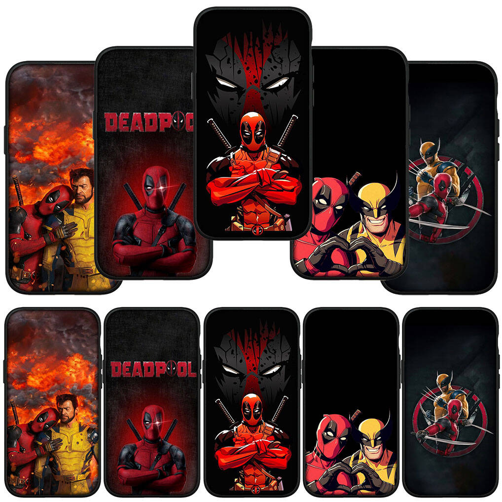 Для iPhone 17 16 15 Xiaomi Poco F7 F8 X7 X6 C85 C75 C71 M8 Redmi Note 14 13 12 11 Pro Max 14C 13C 15C A3 A4 Чехол для телефона Комиксы Дэдпул Росомаха Обложка