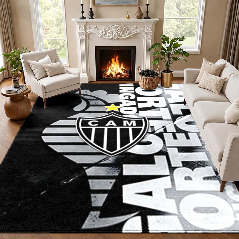 Clube Atletico Mineiro Carpet Door Mat for Living Room or Bedroom Protective Mat Under Chair Office Decoration Christmas Gift Birthday Present