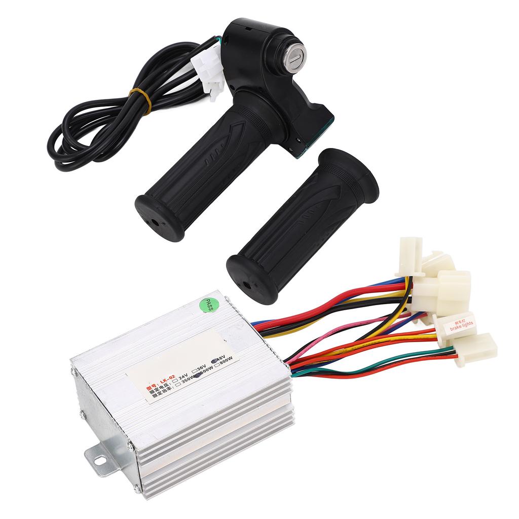 Bike Controller Power Display Throttle Grip Electric Bike Brushed Controller Kit for Tricycle