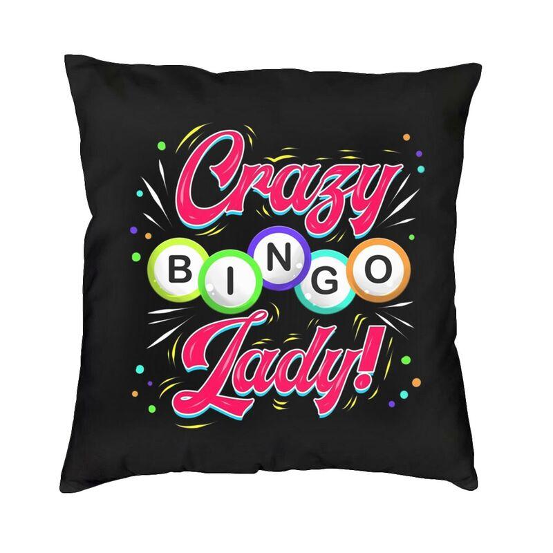 Nordic Style Bingo Queen Bingo Player Paper Game Cushion Covers xcm Velvet Pillow Case Car Square Pillowcase Home Decorative