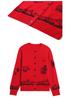Women's Jacquard Wool Cardigan: Autumn/Winter Knitwear for Stylish Middle-Aged Mothers