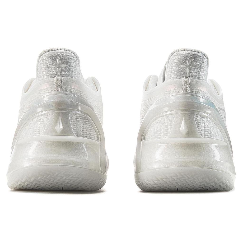 LiNing Blade 4 V2 White Pearl Shock Absorption Non-Slip Lightweight Rebound Low-Top Basketball Shoes Men Sneakers ABAU037-7