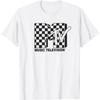 Футболка с клетчатым логотипом MTV