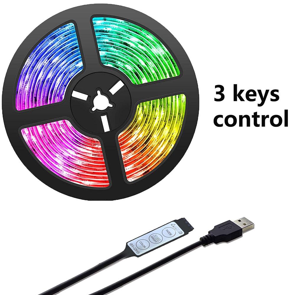 5M 20M RGB 5050 Светодиодный барный светильник Bluetooth Умный дом Телевизор USB Настенный светильник Украшение спальни