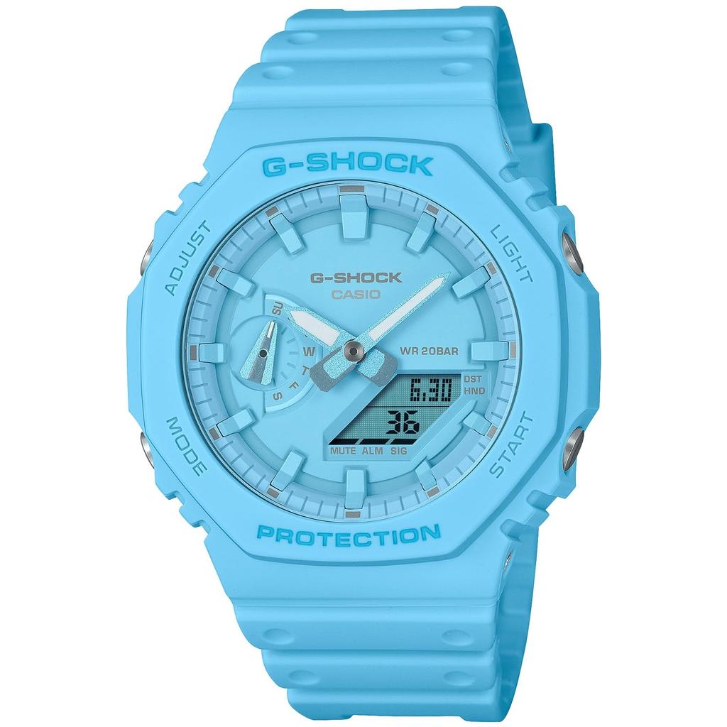 Casio Мужские часы G-Shock TONE-ONTONE Series GA-2100-2A2JF Turquoise [Японская модель]