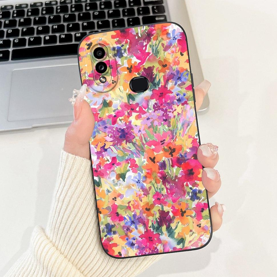 Для Samsung Galaxy A10s Чехол Роскошная Печать Мягкий Силикон Чехлы для Телефона Для Samsung A 10s A10s SM-A107F SM-A107M Задняя Крышка Coque