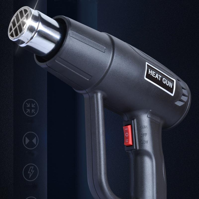 2000 Вт Тепловой фен Профессиональный промышленный фен горячего воздуха Воздушный фен для пайки Термофен Паяльная станция Инструмент для упаковки в термоусадочную пленку