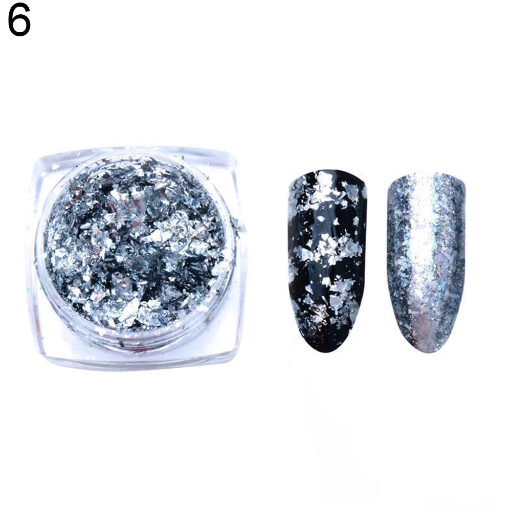 Puntos Nail Art Manicure Decor 0.2g Shiny Paillettes Foil Glitter Sequins Mirror Powder
