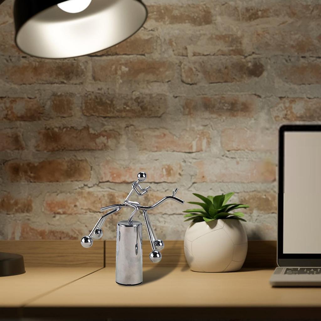 Humanoid Riding Desktop Perpetual Motion Extra Large Ball Ornaments For Mini Office Ornaments