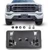 Front Bumper License Plate Bracket Holder For    Ford F-150 F150 F 150 Replacement For ML3Z-17A385-BB FO1068187,(May Not Fully Fit Your Model. See
