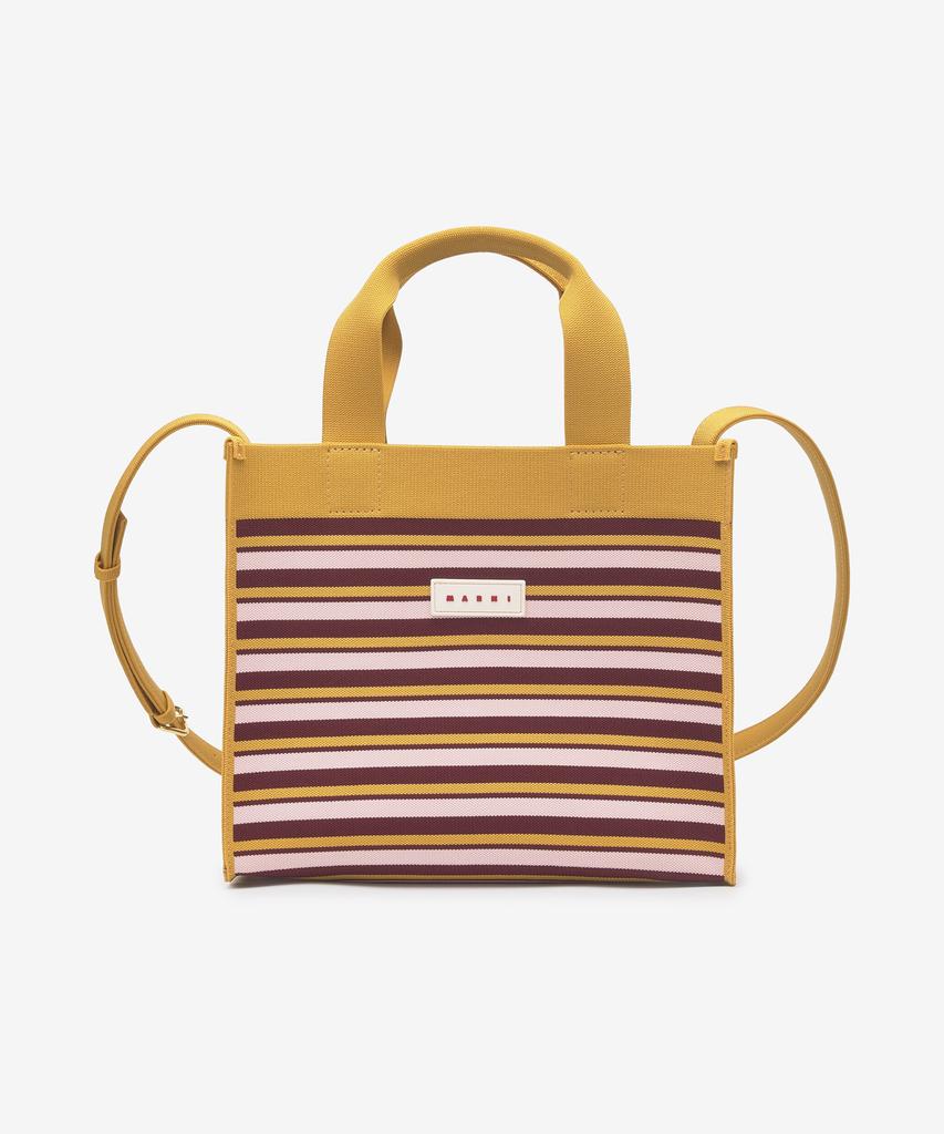 Marni Striped Jacquard Knit Shopper Bag - Multicolor / Shmp0083Q1P6485Zo729