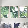 Акварельные листья монстеры настенная живопись холст зеленое растение тропические постеры декоративная печатная картина украшение дома