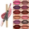 Dual-use Berry Color Lipstick with Lip Liner for Party