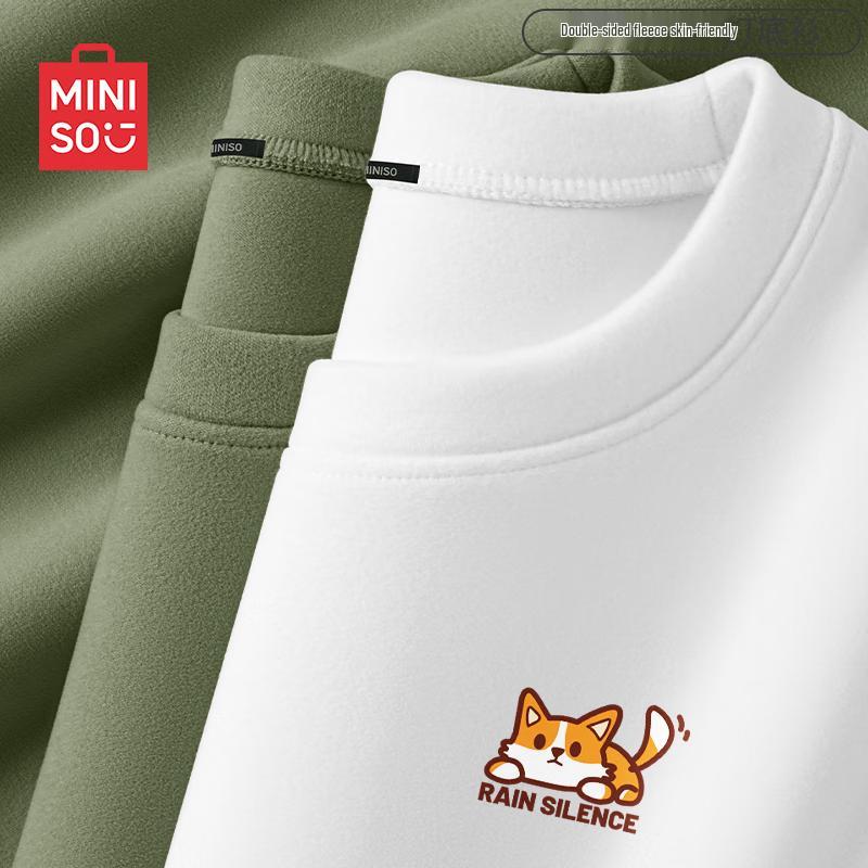 MINISO Мужская зимняя термофутболка с длинным рукавом, базовый слой