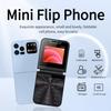I15pro Mini Flip Small Mobile Phone, Button Old Man Machine 2G Folding Mobile Phone, Non-smart Phone