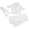 White Baby Photography Props Bathrobe Towel Newborn Infant Shooting Photo Costume (3-6 Months)