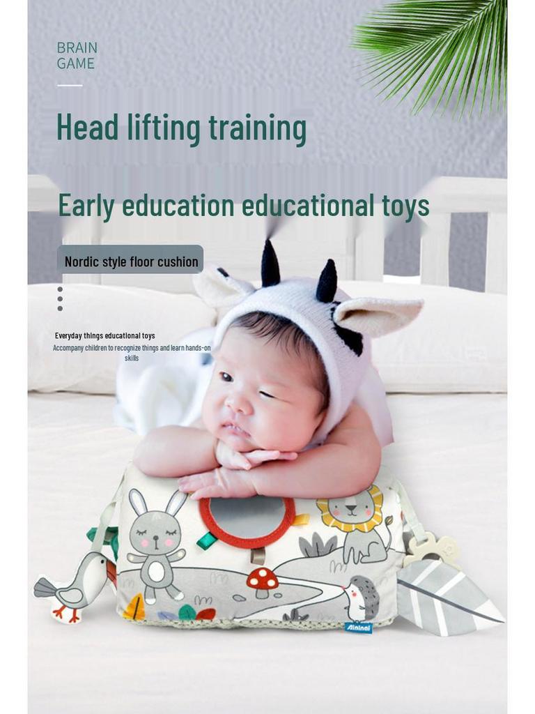 Aipinqi Baby Tummy Time Pillow: Multi-functional Crawling & Head Lifting Toy for Early Education, 0-2 Years.