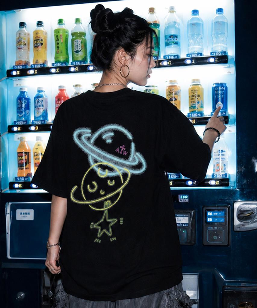ARTISTWEAR [Atw] Футболка с коротким рукавом 'Slip Planet'