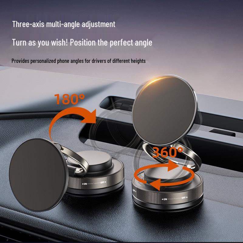 Portable Folding Magnetic Phone Holder with Suction Cup for Car and Home Use
