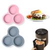 Подогреваемая подставка для выпечки с антипригарным покрытием силиконовая форма для фритюрницы, сковорода для яиц, форма для гамбургеров, булочек