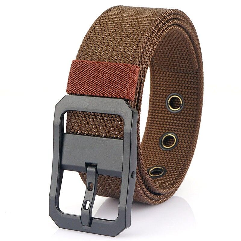 Мужские нейлоновые ремни из парусиновой ткани, тактический ремень, повседневные аксессуары высокого качества, джинсы в стиле милитари, армейский однотонный поясной ремень HB082
