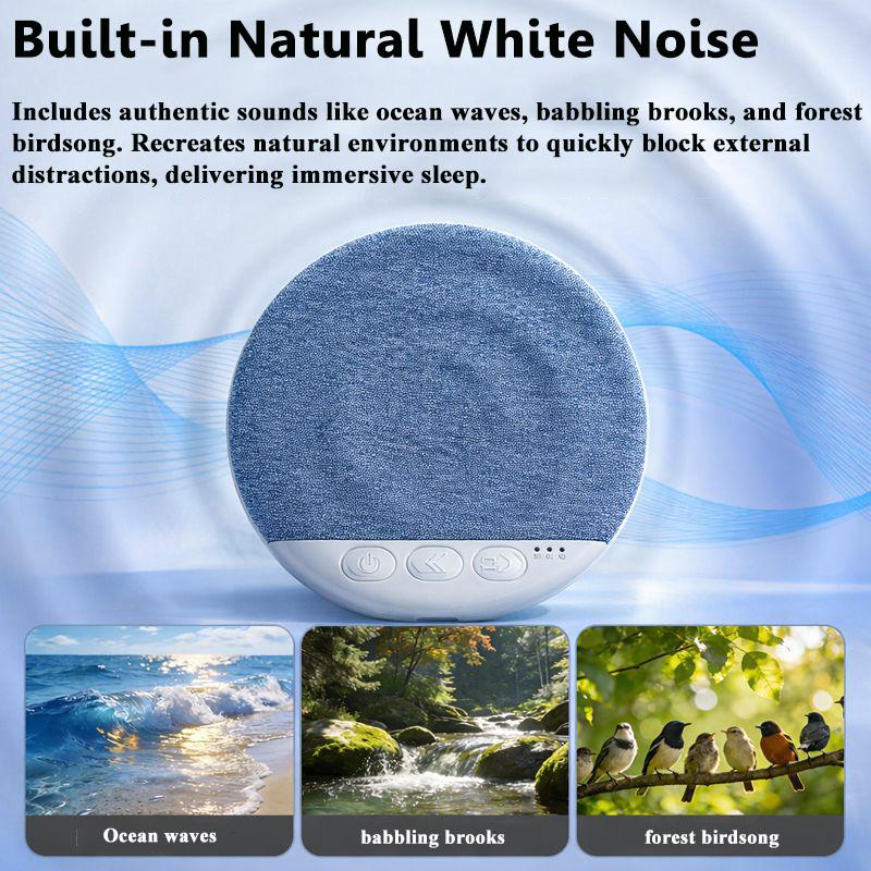Mini Sleeping Bluetooth Speaker Nature Sound White Noise Soundbar Wireless  MP3 Music Player Ultra Thin Timed Shutdown Audio Pla
