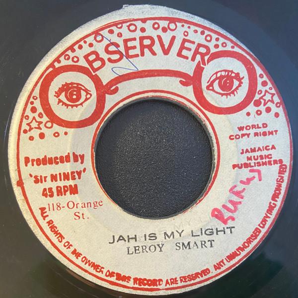 7-дюймовая пластинка LEROY SMART NINEY THE OBSERVER Jah Is My Light I Light NONE Observer 1977 Ямайка Регги Ска Даб Б/у