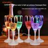 Светодиодный бокал для шампанского: Креативный светящийся стакан для свадеб, праздников и вечеринок, активируется водой.