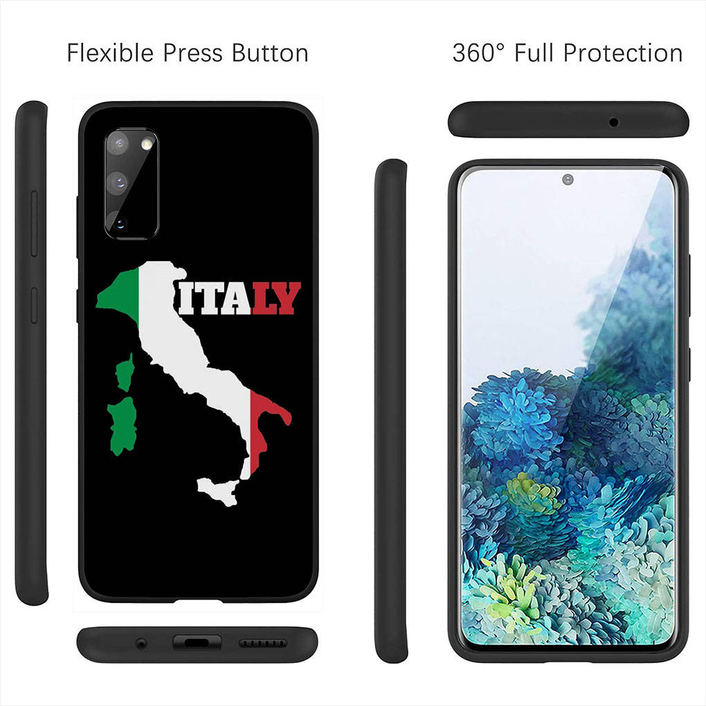 Cover for iPhone 16 15 Xiaomi Redmi Note 14 13 12 11 Pro Max X 8 16e Samsung Galaxy S25 S24 S23 Moto OPPO Huawei Italy Italia National Flag Phone Case