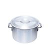 Thunder Group Aluminum Half-Cylinder Pot, Gas-Only, 27cm, 10L Capacity, with Measuring Plates and Lid, Commercial-Grade, ALHZND027