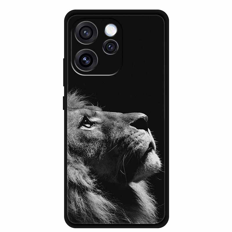 Чехол для телефона Oppo Reno15 Мягкий силиконовый чехол из ТПУ для OPPO PLW110 6,32" Черный чехол для Oppo Reno 15 5G Модный крутой корпус
