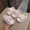 Soft Sole Princess Shoes: Breathable Canvas Toddler Shoes for Baby Girls (0-1 Years)