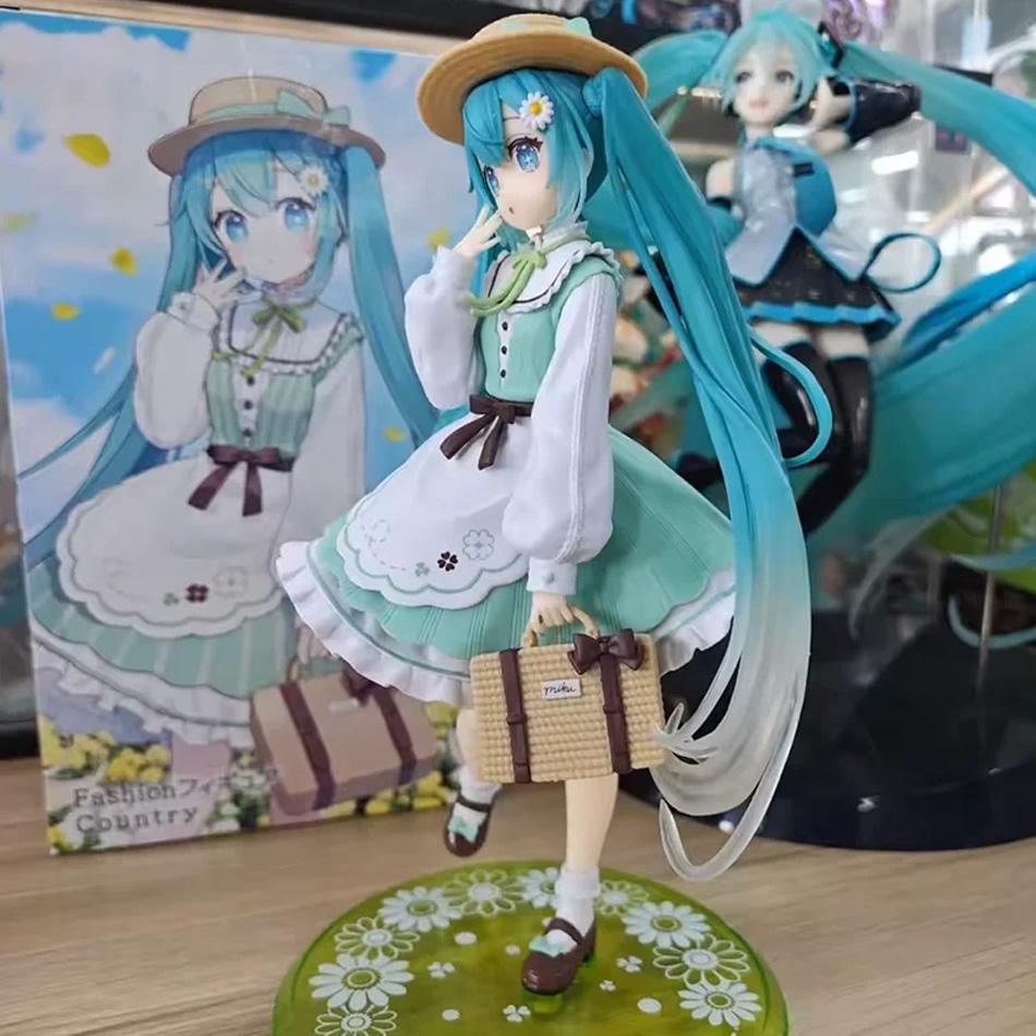 Оригинальные модные фигурки Hatsune Miku Country Anime, игрушки, фигурки действия, ПВХ модель, коллекционная кукла, подарки на день рождения