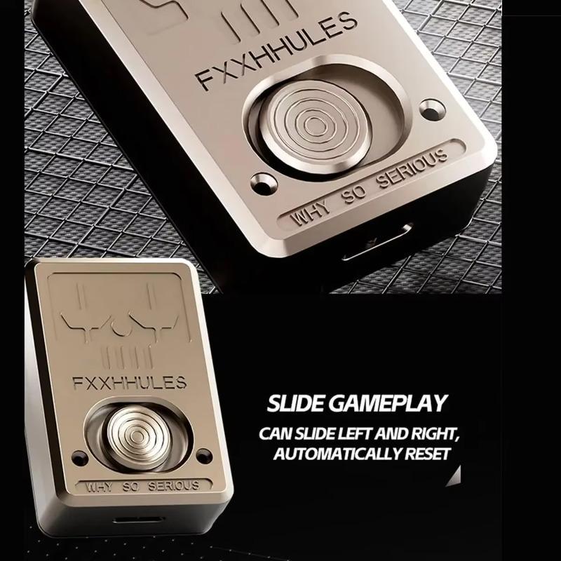 Poker Card Pushing Stress Relief Toy,Fidget Toys Adults,Metal Fidget Slider To Relieve Anxiety Stress,Poker Card Fidget Toy