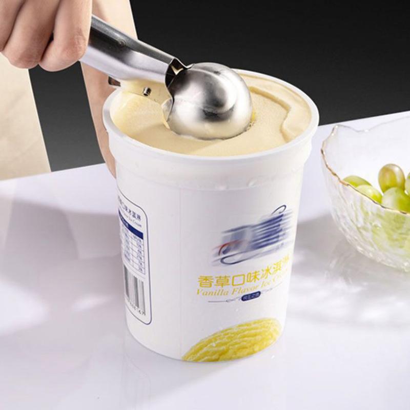 Многофункциональные ложки для мороженого из нержавеющей стали, двойная ложка для фруктов, арбуза, шариковая ложка, бытовые инструменты для мороженого