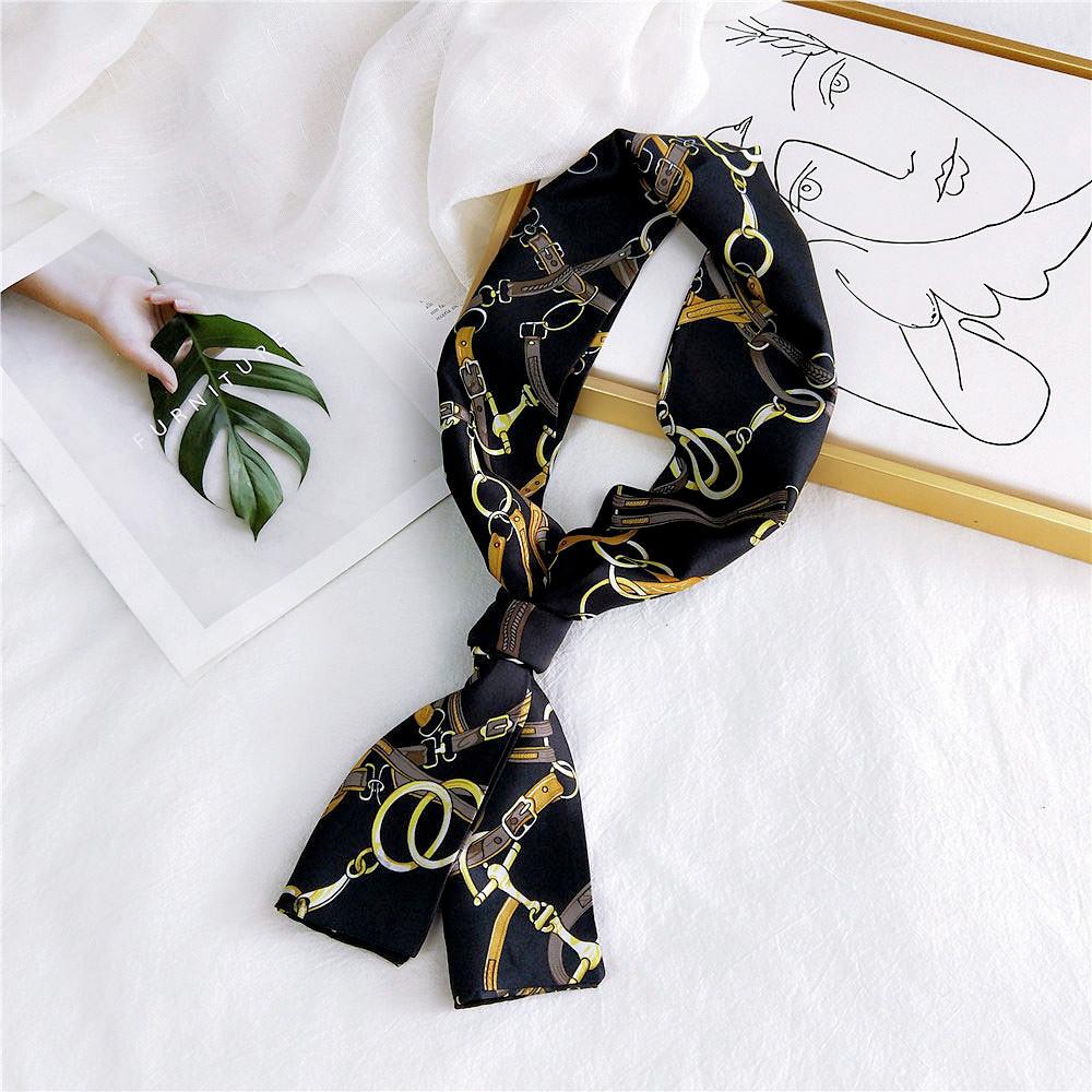 New Scarves Silk Scarves Women'S Spring And Autumn Season Long Decorative Professional Scarves Summer Thin Styles Paired With Shirts Stylish