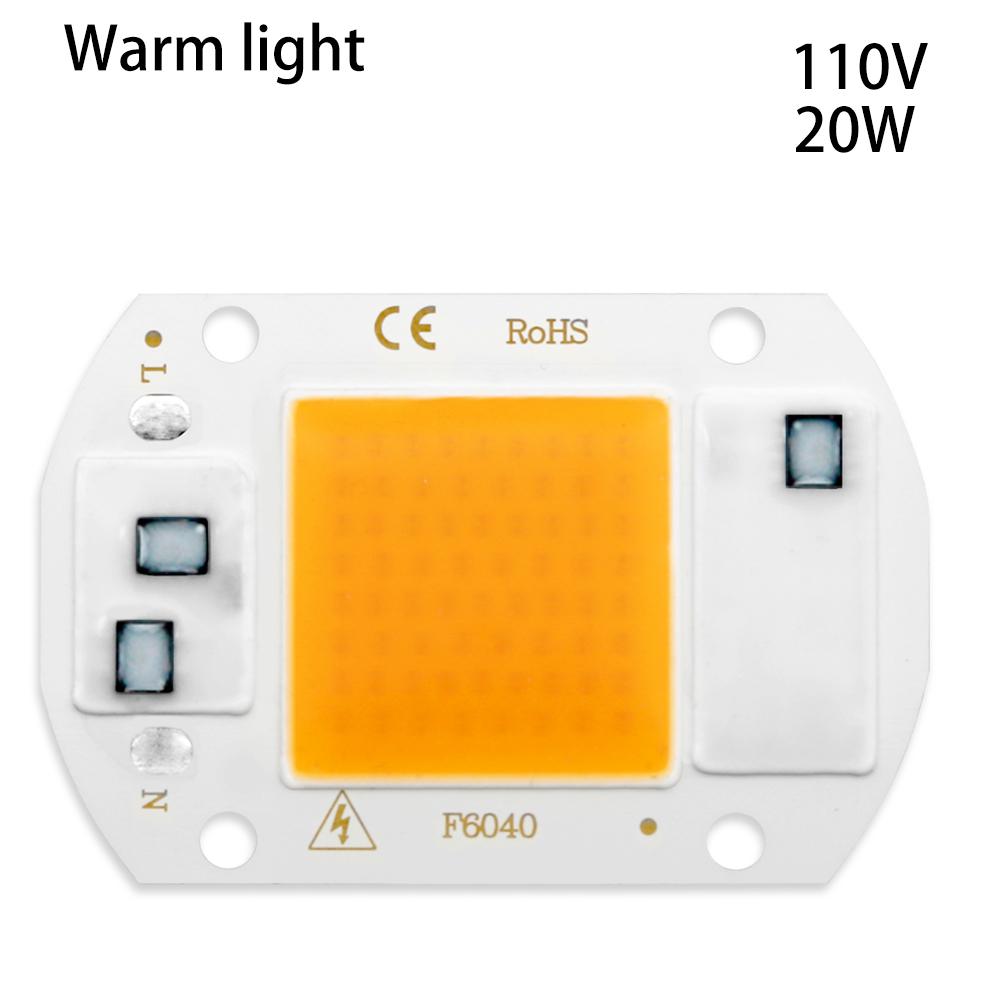 Светодиодные лампы COB LED лампы CHIP AC 110V 50W 30W 20W 10W Hight Brightness Lighting COB Lights Chip For DIY Smart IC Full Spectrum Flood Light