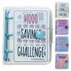 Savings Binder L $1000 Savings Challenge Loose-Leaf Notebook Binder 2023 Cash Envelope Savings Plan To Save Money With A Plan