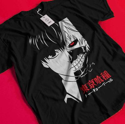 Футболка Tokyo Ghoul Кен Канеки Футболка Джузо Сузуя Аниме Манга Хоррор Унисекс Футболка BB870
