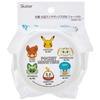 Skater Bento Box 500ml 2 Tier Round Rice Ball Case Antibacterial Pokemon Face Made in Japan ONWR1AG-A