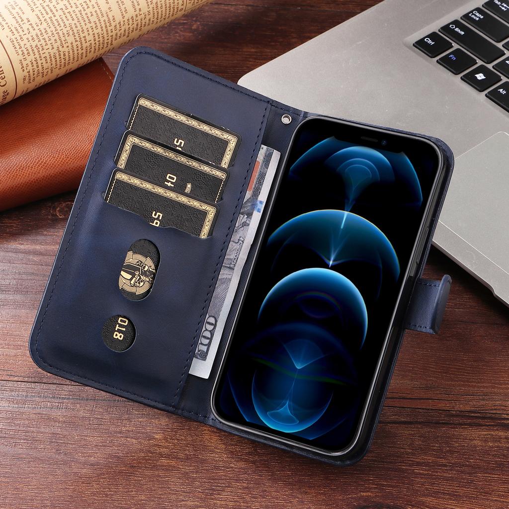 Wallet Case for vivo - Leather/PU, Blue