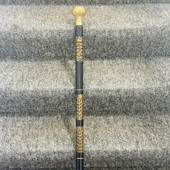 91,44 см Рабочий стиль Трость для ходьбы Деревянная палка Латунная ручка-набалдашник Подарок Вашим любимым