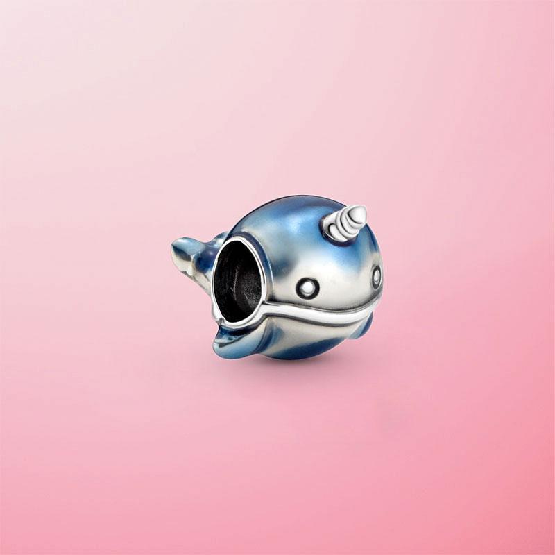 Hot 925 Sterling Silver Summer Ocean Series Beads Dangle Charms Fit Original Charms Bracelet Jewelry Gift Wholesale