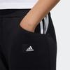 adidas Женские черные вязаные брюки-джоггеры умеренного прямого кроя GP0697